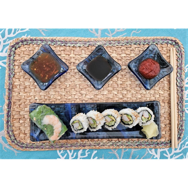 CeruleanBay Glass Serving Set Set of 4 Dishes Wayfair